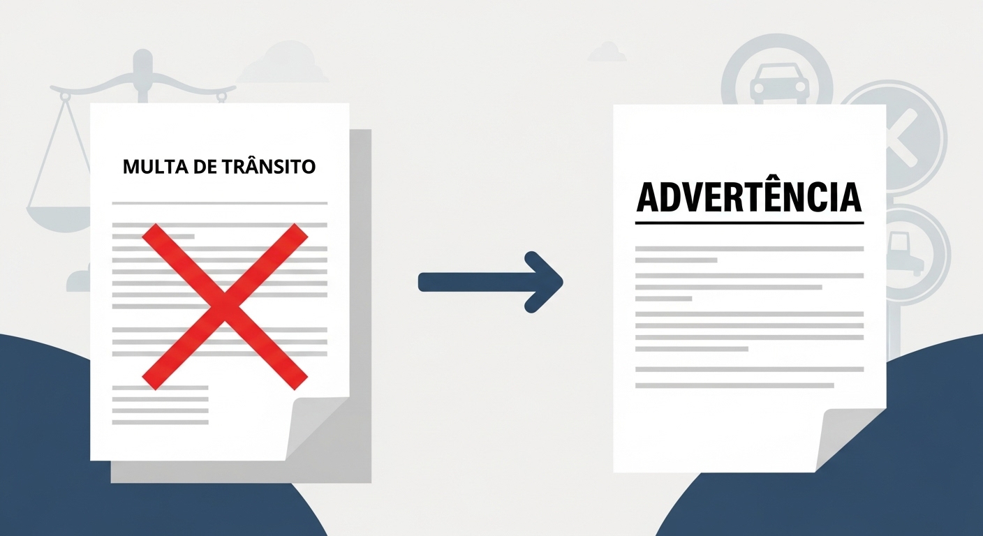 Conversão de Multa em Advertência: Entenda Quando e Como é Possível