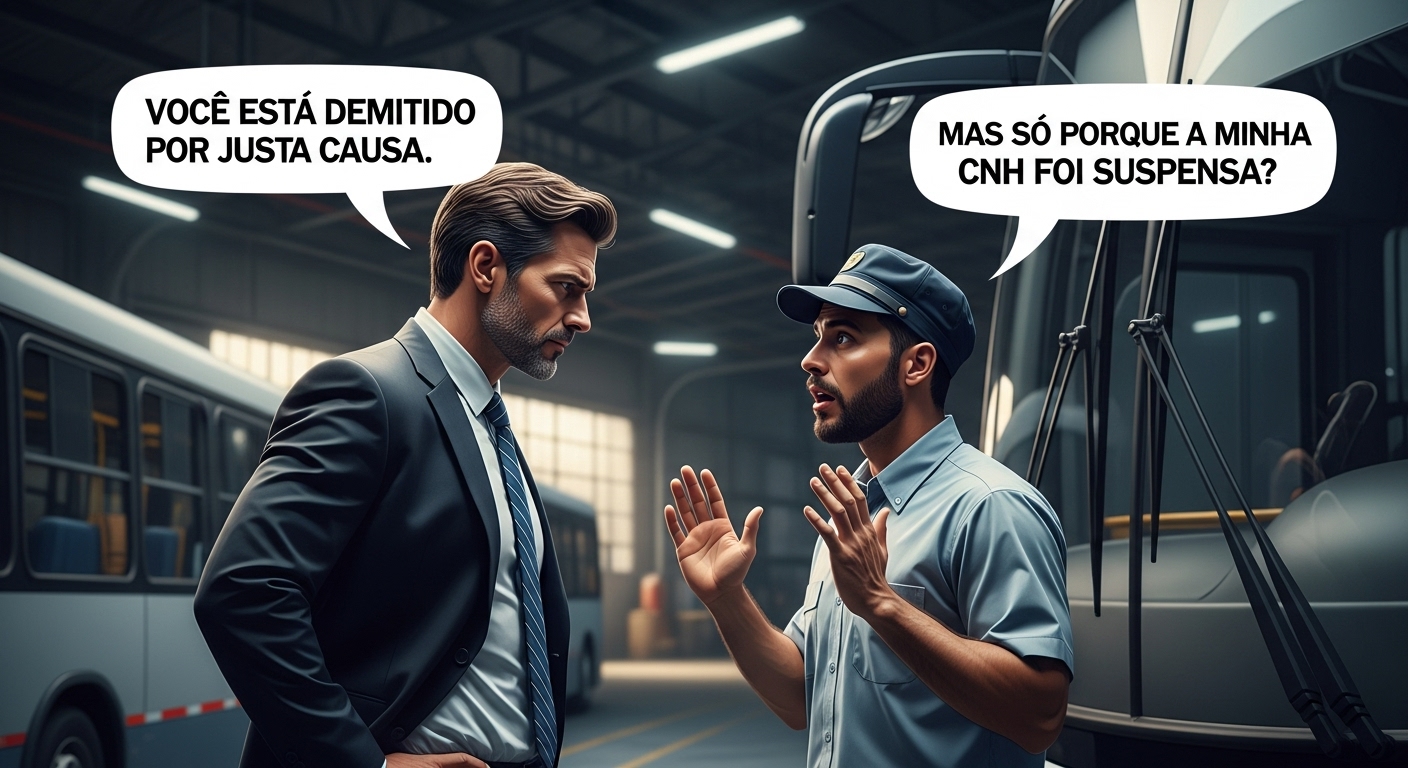 CNH Suspensa ou Cassada Pode Gerar Demissão do Emprego por Justa Causa?