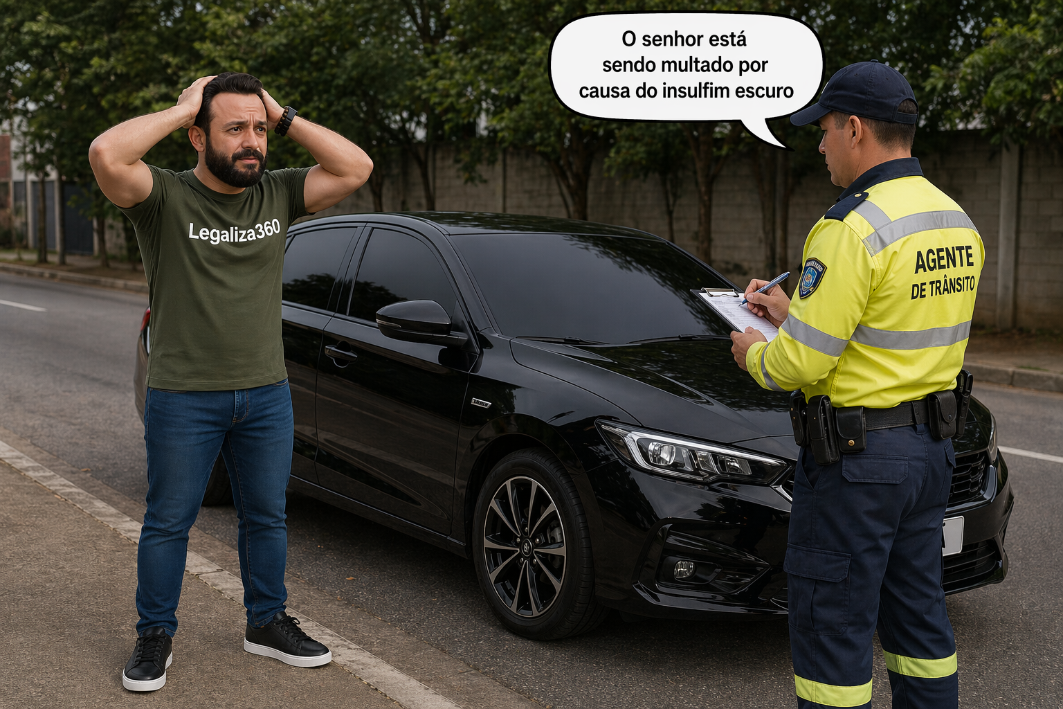 veículo com insulfim
