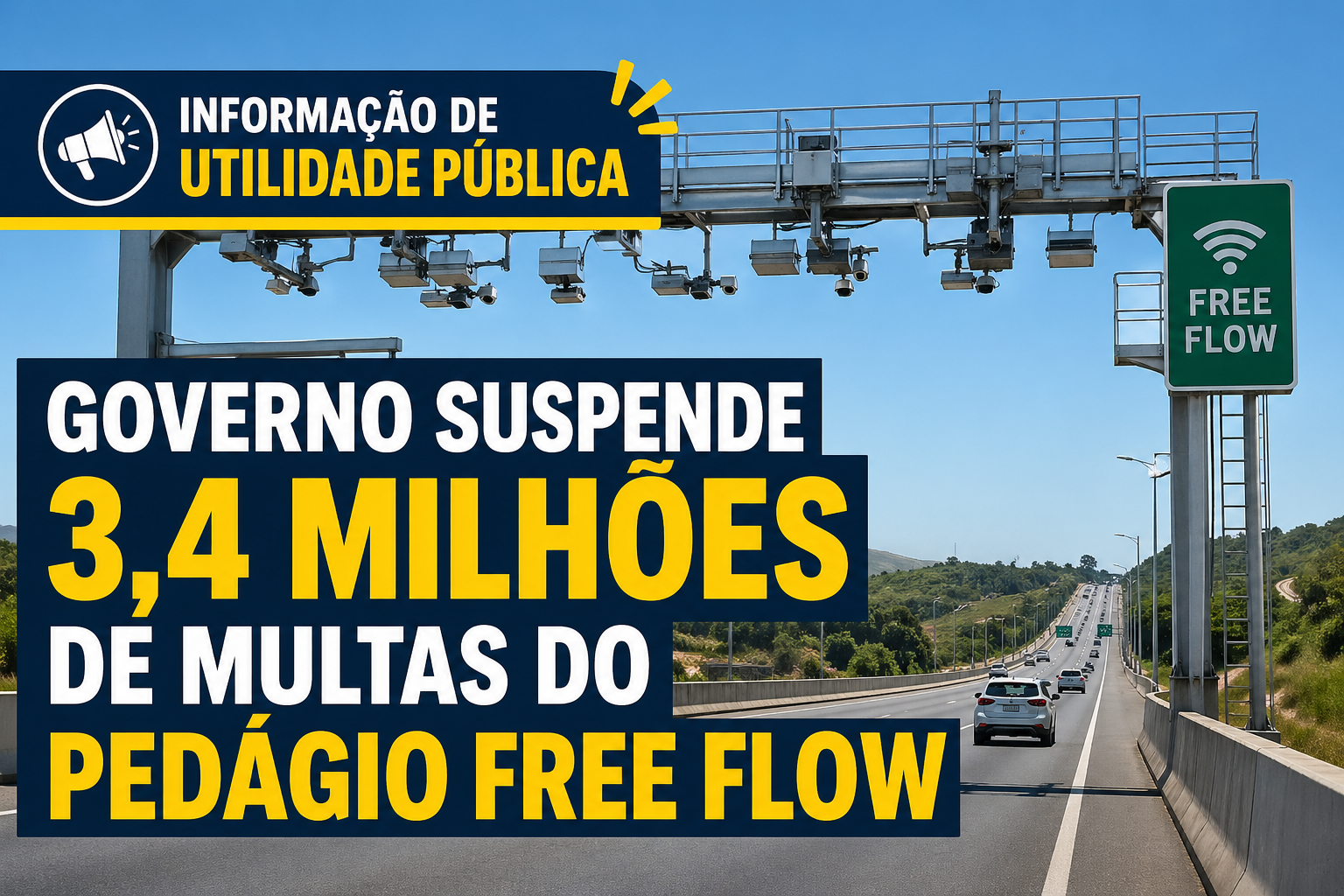 pedágio free flow