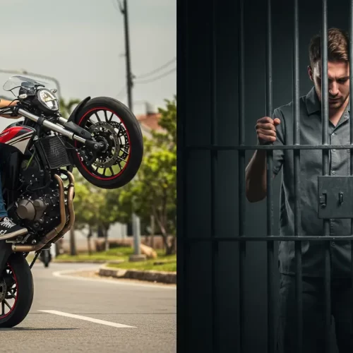 Empinar a Moto, o famoso “Grau”                  Quais as consequências civis, criminais e administrativas para quem realiza essas manobras em vias públicas?